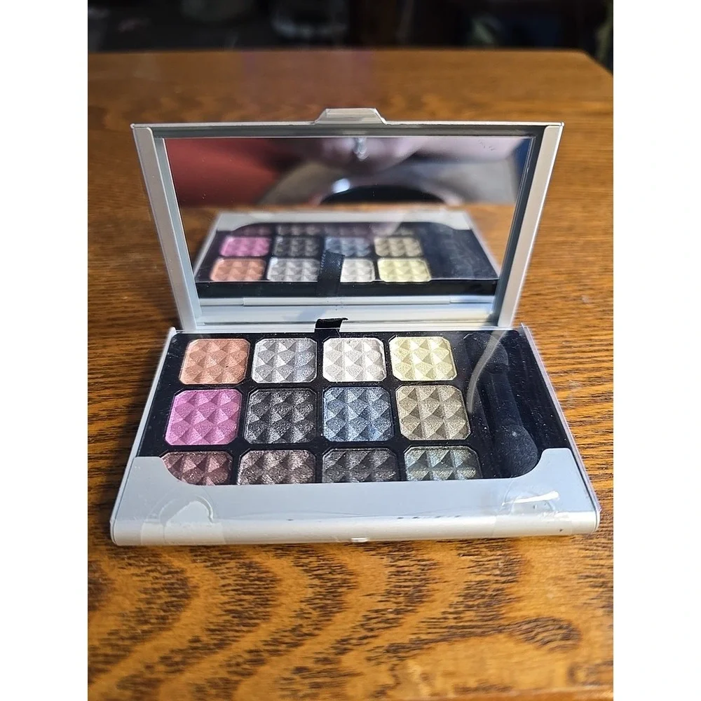 Profusion Eye Shadow‎ Palette 12 Shimmer Shades w/ Mirror 50336 Blue Card Case